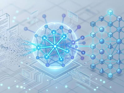 Illustration showing AI agentic memory transforming fragmented context into a persistent interconnected knowledge graph | TestQuality QA Agent