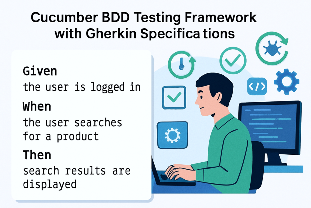 Cucumber BDD Testing Framework with Gherkin Specifications