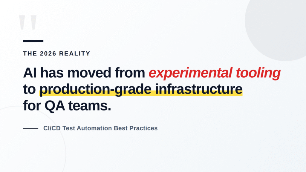AI as Production-Grade Infrastructure for QA Teams