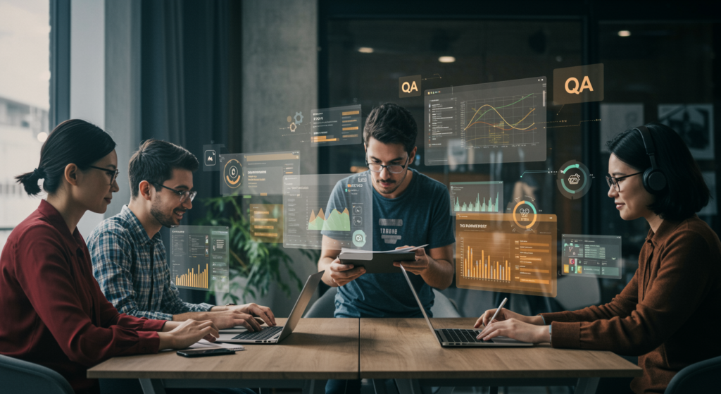 QA Test Tools Team Collaboration - Modern Software Testing