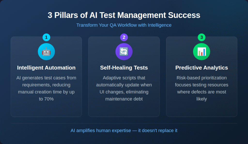 3 Pillars of AI Test Management Success