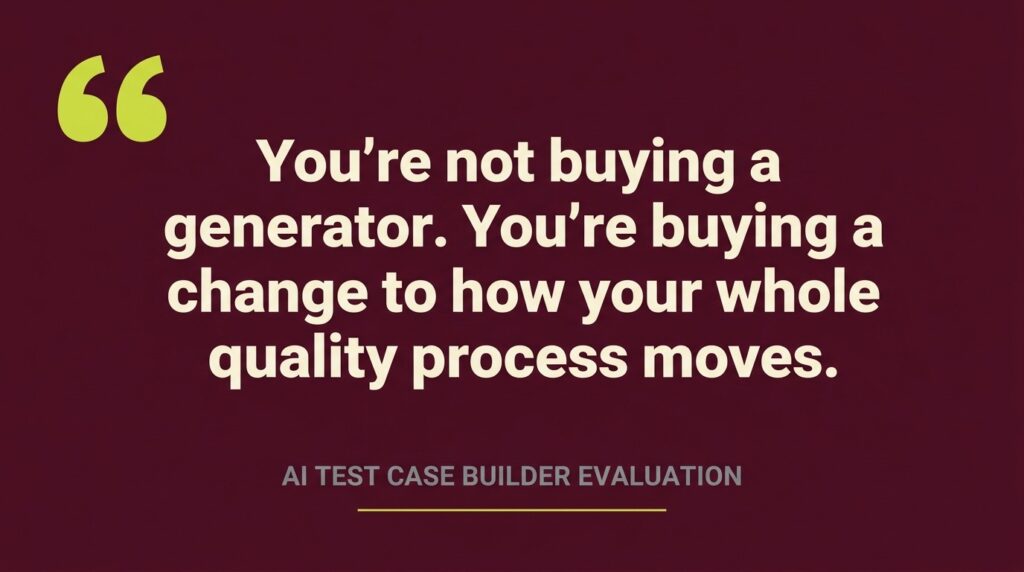 Why Workflow Fit Defines an AI Test Case Builder Evaluation AI test case builder evaluation