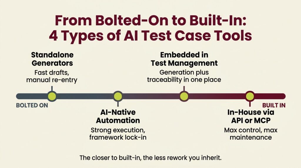 How AI Test Case Generation Tools Fit Your Stack 4 Types of AI test case tools